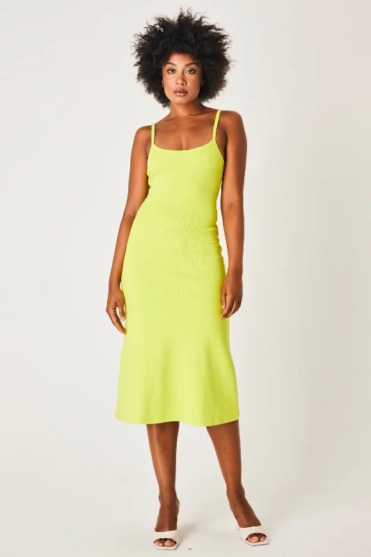 Midi Dresses with Twist Front -SUMMI SUMMI Womens Midi A-Line Dress Splice