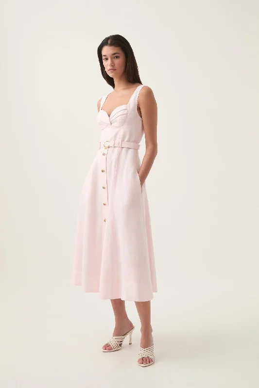 Midi Dresses for Night Brunch -Primary Belted Midi Dress