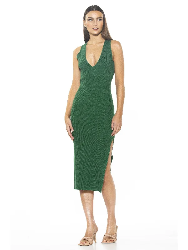 Midi Dresses for Work Events -Ariana Sleeveless Dress