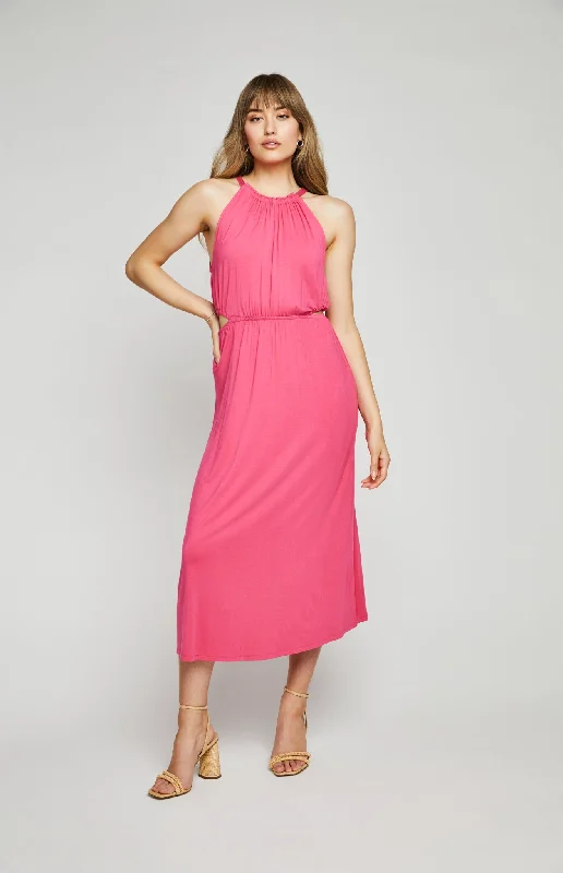 Midi Dresses with Cutout Back -Edith Midi Dress