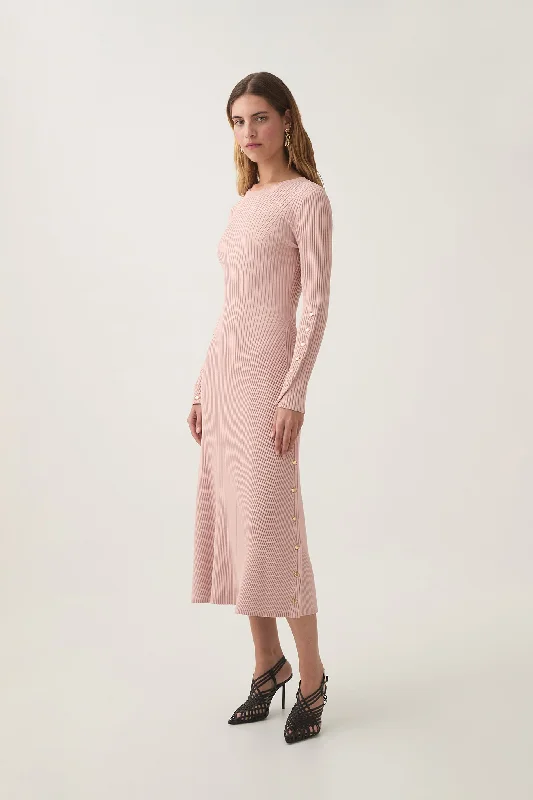 Midi Dresses for Night Date -Lia Knit Midi Dress