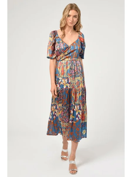 Midi Dresses with Twist Front -Helena Midi Dress