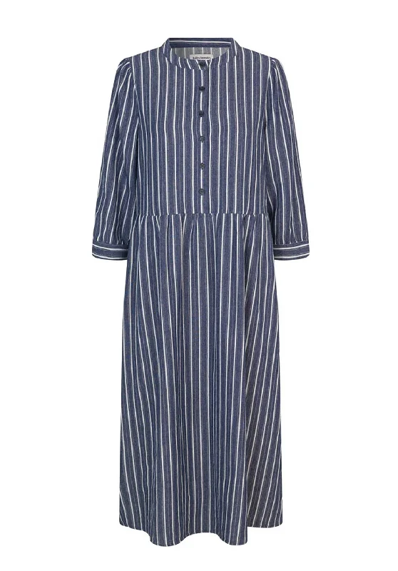 Midi Dresses for Casual Outings -Dress 24471 303 Oliviall Midi Dr Stripe