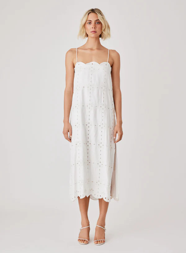 Midi Dresses for Day Party -White Haven Midi Dress