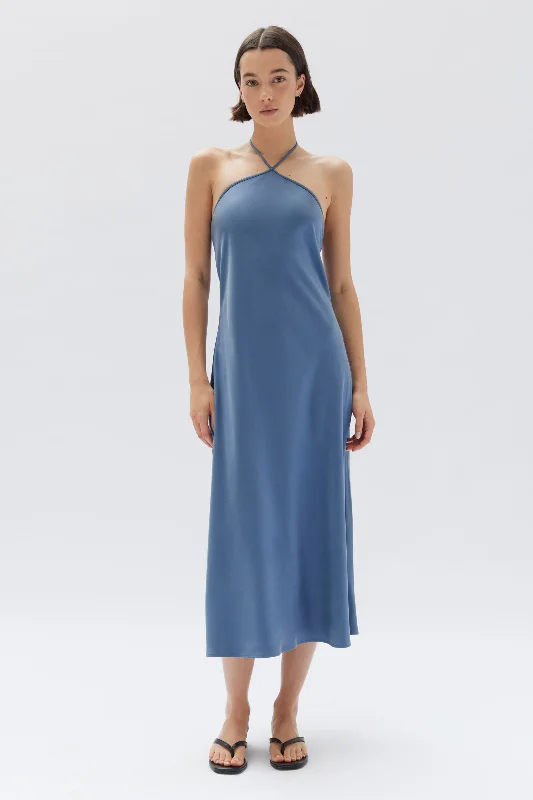 Midi Dresses for Casual Dinner -Skylar Silk Midi Dress