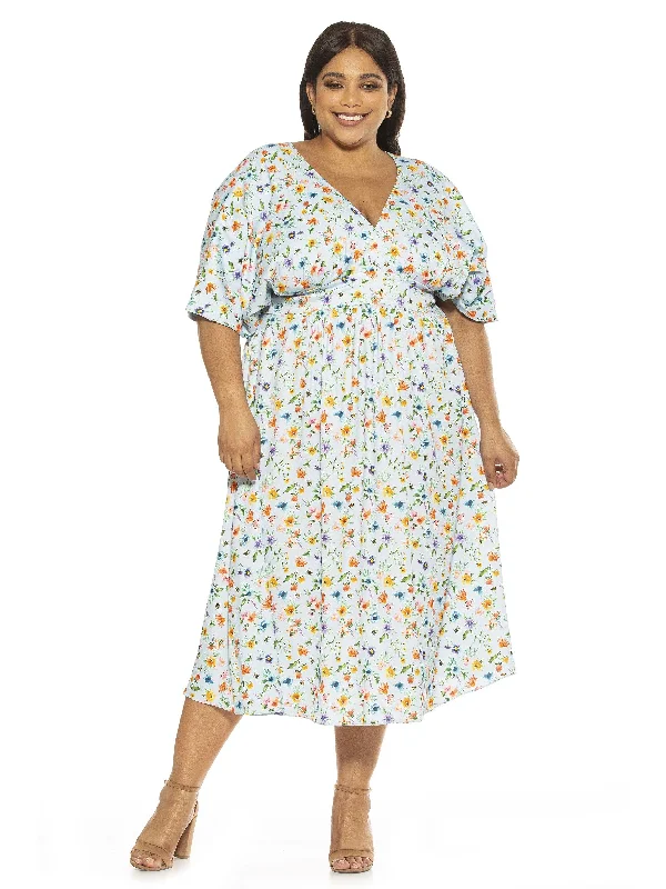 Midi Dresses for Bachelorette Party -August Midi Dress - Plus Size