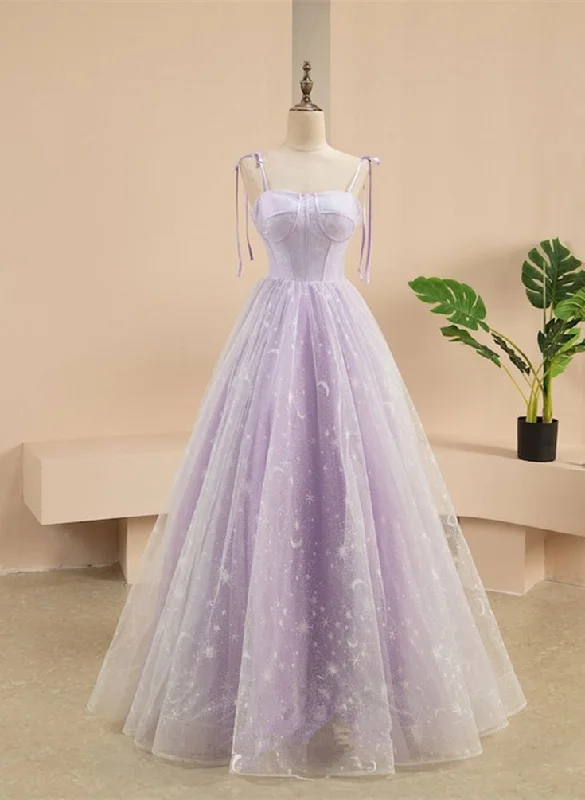 Evening Dress in Vibrant Hues -Midi Dresses for Day Party -Evening Dress in Vibrant Hues -A-line Lavender Tulle Sweetheart Prom Dress,Fairy Dress  cc971