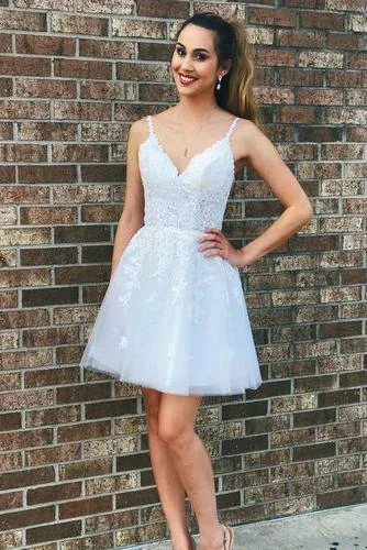 Evening Dress with Shirred Bodice -Midi Dresses in Paisley Print -Evening Dress with Shirred Bodice -Elegant A-line Tulle White Short Homecoming Dress with Lace c3109