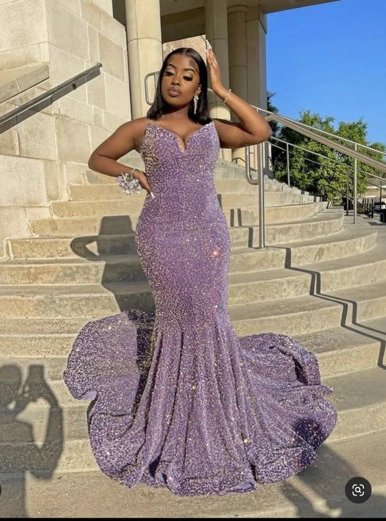 Evening Dress with Bell Sleeves -Midi Dresses in Textured Fabric -Evening Dress with Bell Sleeves -Sparkly Mermaid Long Prom Dress Sequins Evening Dress  cc379