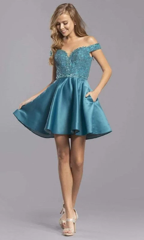 Aspeed Design - S2324 Lace Sweetheart Short Dress