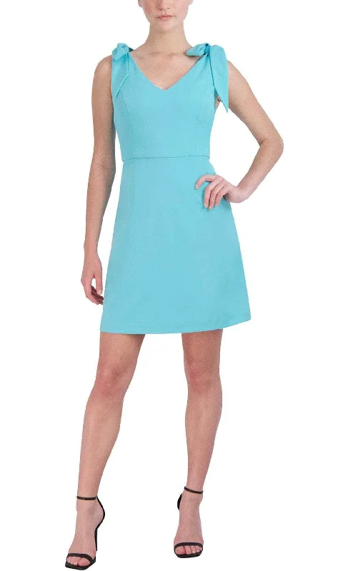 BCBG Generation GT02D11 - Tie Sleeve Sheath Short Dress