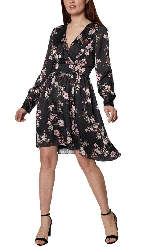 BCBG Generation GU07D16 - Floral Long Sleeve Casual Dress