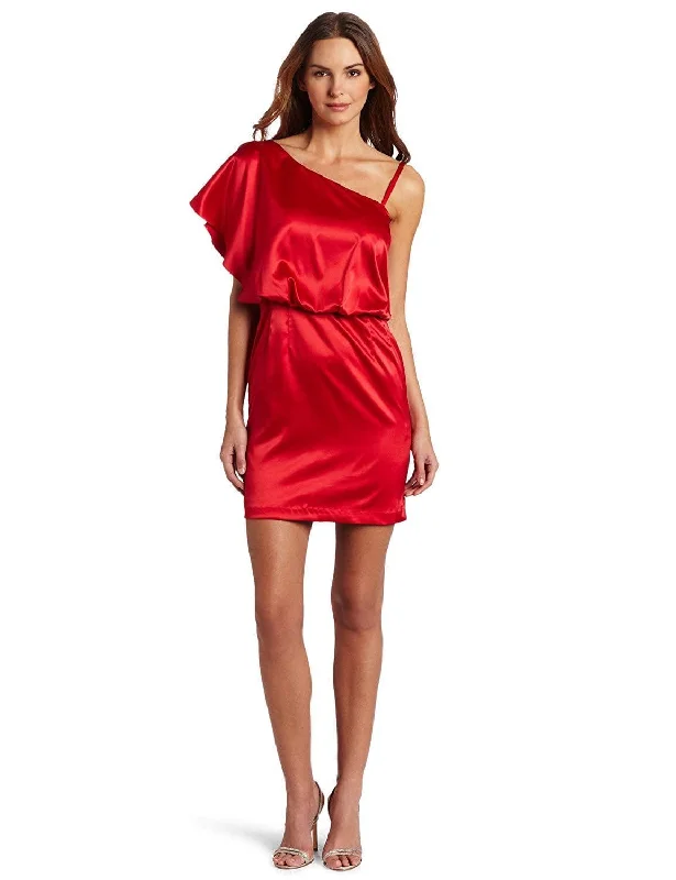 Jessica Simpson - JS1R3164 One Shoulder Flutter Sleeve Cocktail Dress