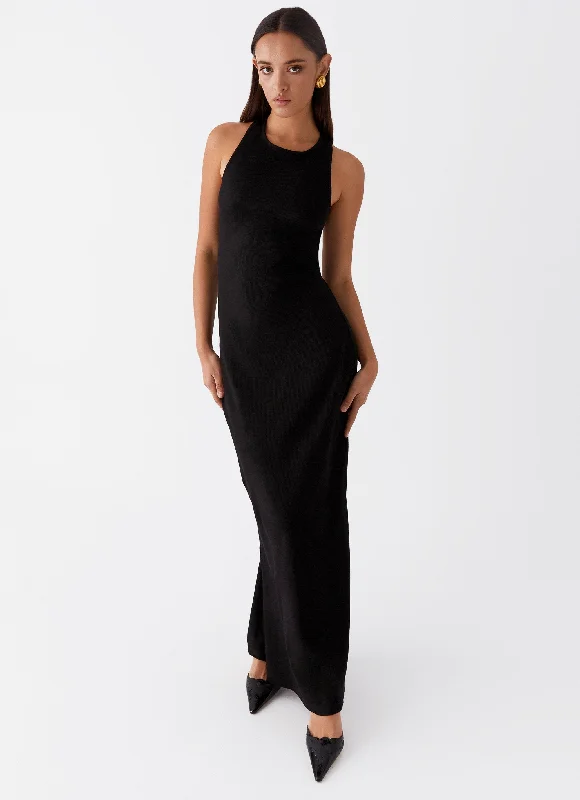 Maxi Dresses for Sunset Drinks -Alice Cut Out Maxi Dress - Black