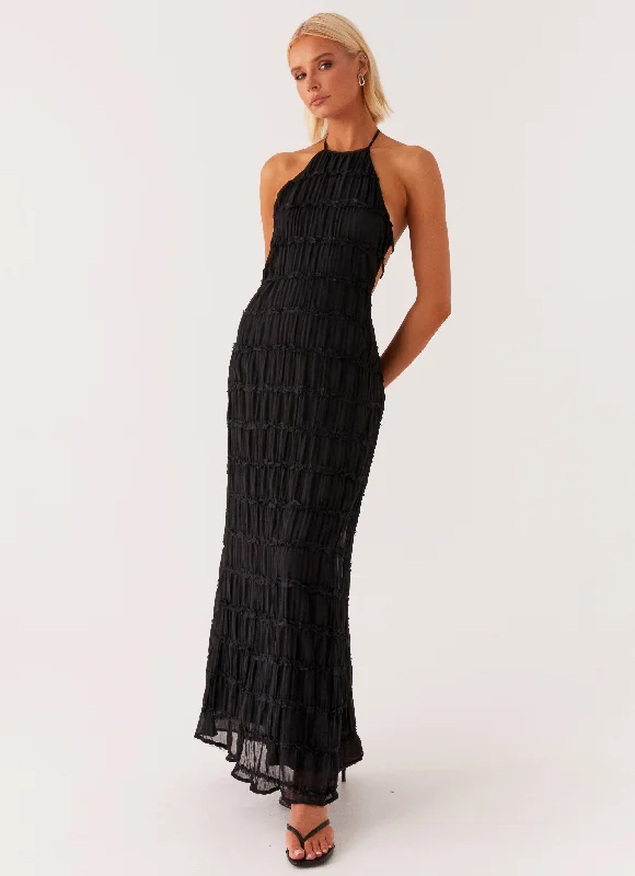 Maxi Dresses for Daytime Events -Aullie Maxi Dress - Black