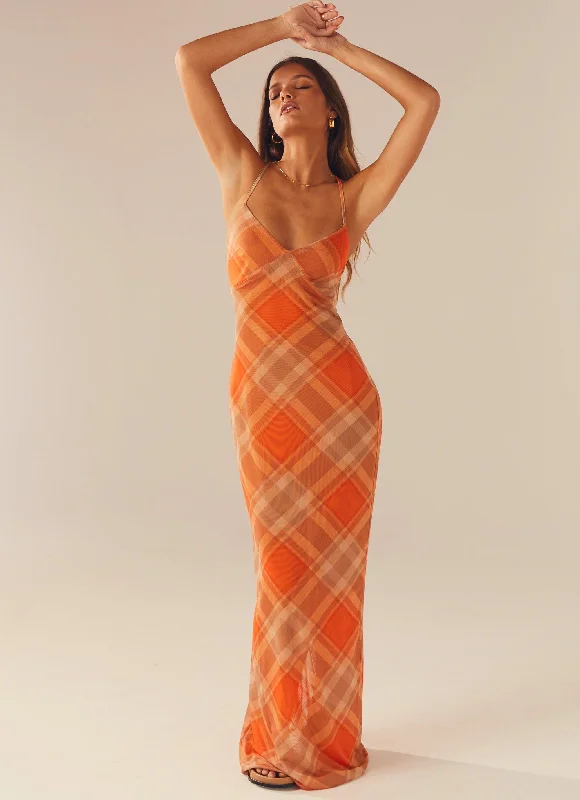 Maxi Dresses with Draped Sleeves -Broadway Nights Maxi Dress - Saffron