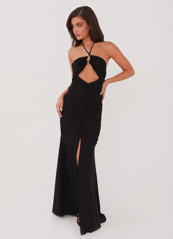 Maxi Dresses for Girls Trip -Brynne Maxi Dress - Black