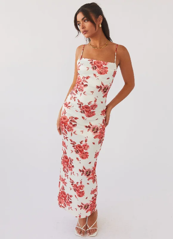 Maxi Dresses with Beaded Details -Catalina Muse Maxi Dress - Rosa Floria