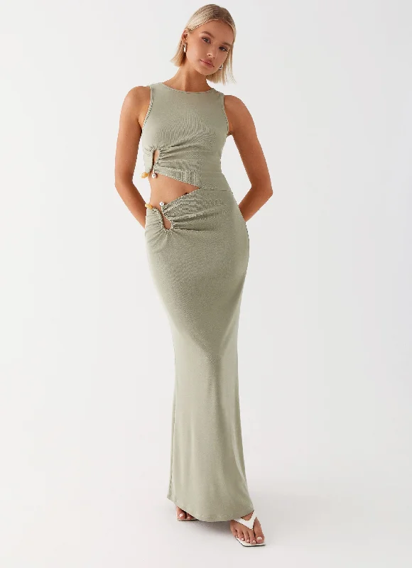 Maxi Dresses in Soft Hues -Lennox Maxi Dress - Sage