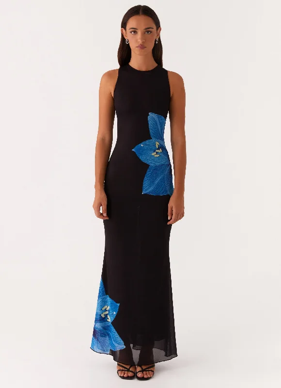 Maxi Dresses for Cocktail Events -Manhattan Nights Maxi Dress - Black