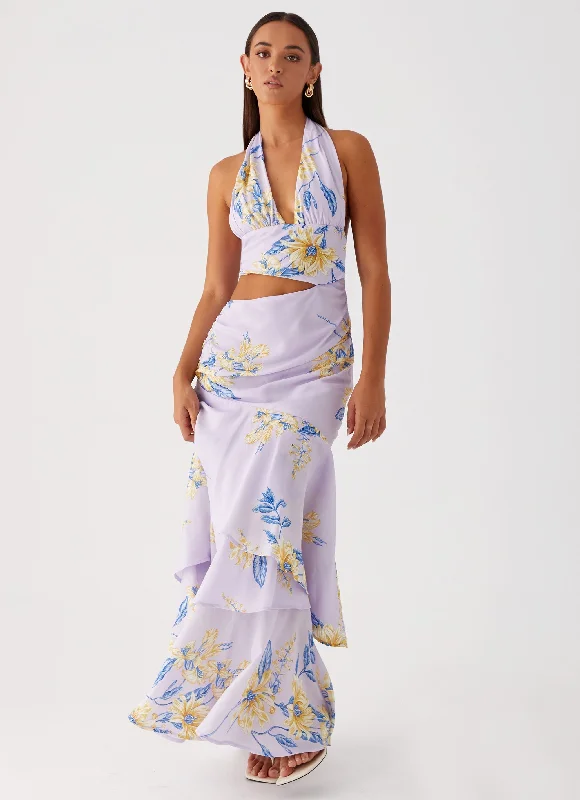 Maxi Dresses for Casual Date -Mikayla Maxi Dress - Lavender