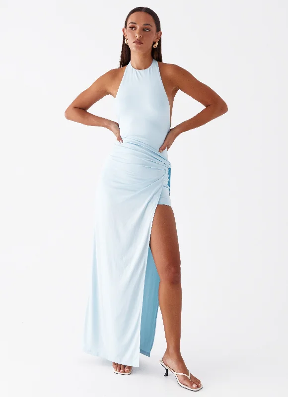 Maxi Dresses for Art Event -Oceana Maxi Dress - Blue