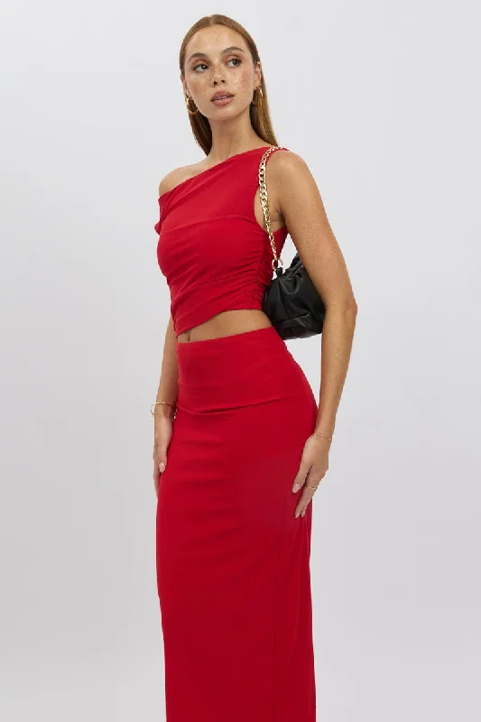 Maxi Dresses for Summer Nights -Red Bodycon Dress Maxi Mesh