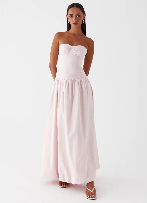 Maxi Dresses with Cross Back -Starla Maxi Dress - Pink