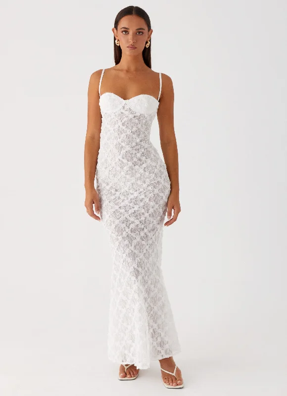 Maxi Dresses for Friend Date -That Girl Maxi Dress - White