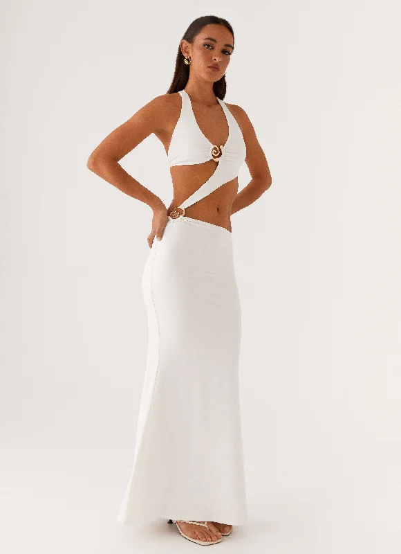 Maxi Dresses for Sunset Drinks -World Series Maxi Dress - White